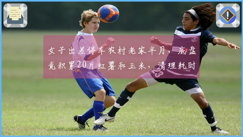 女子出差停车农村老家半月，底盘竟积累20斤红薯和玉米，清理耗时20分钟