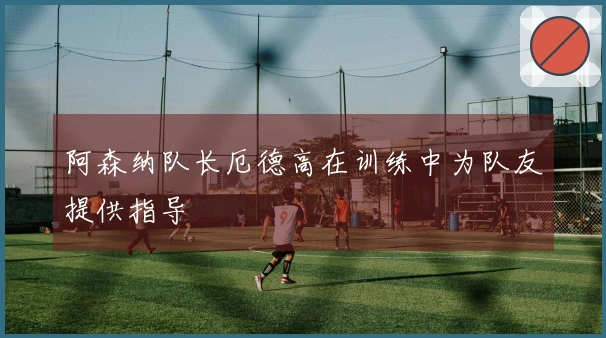阿森纳队长厄德高在训练中为队友提供指导